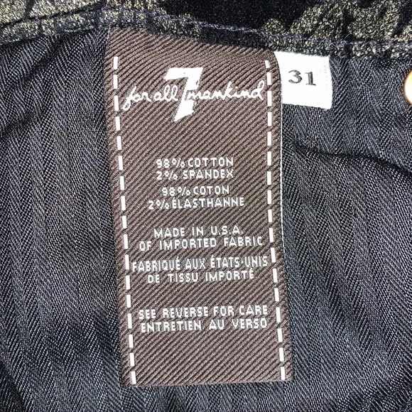 7 For All Mankind Velvet Jeans - Picture 4 of 7